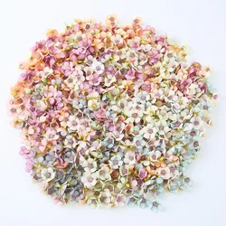 Mini têtes d'AndrFlower artificielles pour couronne, fausses fleurs, détruire, couronne, scrapbooking, maison, mariage, Saint Valentin, décorations, 2cm, 100 pièces