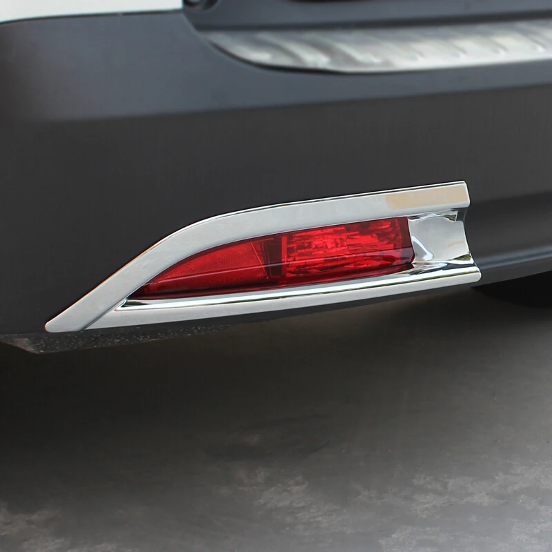 2013 2014 car Back Rear Fog Light Lamp Frame Sticker Chrome Auto Exterior Accessories Trimcover- ABS CRV CR-V for Honda