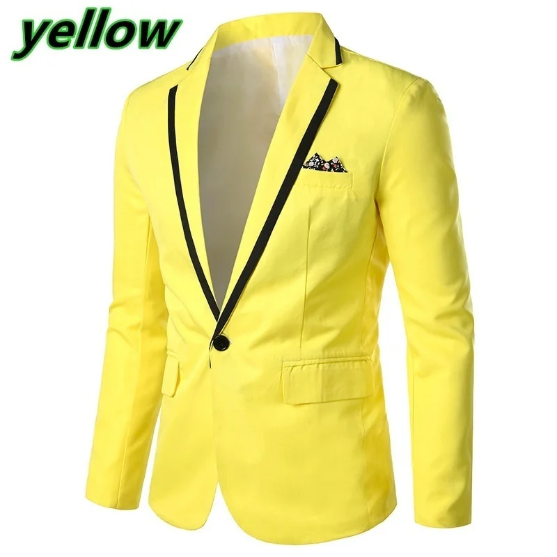 Man Party Dresses Leather Dress Coats Suits Blazer Clothing Men\'s Solid Color Suit Coat Mens Blazers