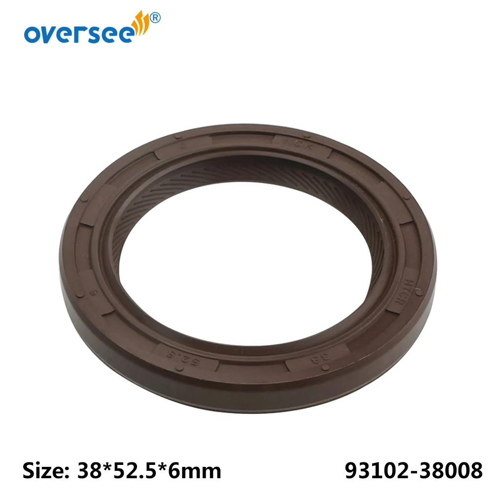 93102-38008 Oil Seal For Yamaha Outboard Motor 4T F115 68V-12223-00; Size 38*52.5*6mm