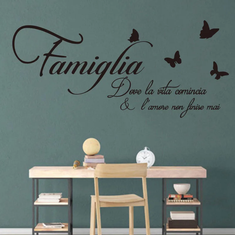 La famille, c’est là où l’amour commence comment ce sticker mural italien a transformé notre salon en un lieu de mémoire et d’accueil