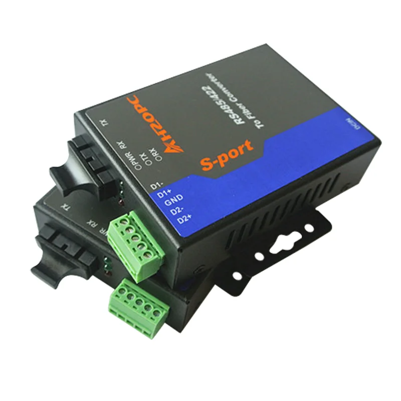 Industrial Grade 2-channel RS485 Optical Terminal Ring Network 485 Transceiver 485 Fiber Converter Modbus to Optical Fiber