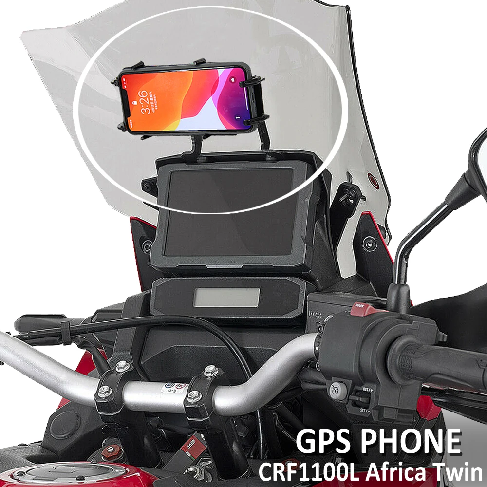 Accesorios de motocicleta para HONDA CRF1100L Africa Twin CRF 1100 L 2020 2021, soporte de placa GPS, soporte de teléfono móvil USB, nuevo