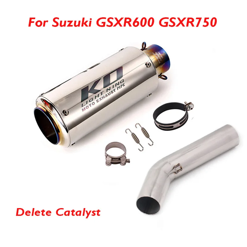 

For Suzuki GSXR600 GSXR750 2006 2007 Motorcycle Exhaust System Muffler Escape Silencer Middle Connection Link Tube Connect Pipe