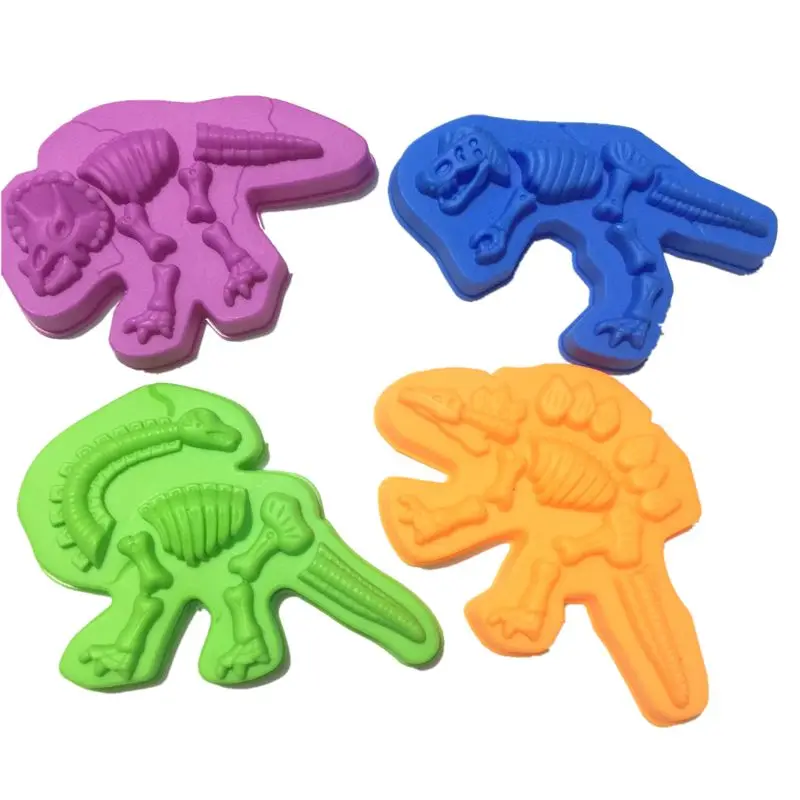 Dinosaur Plasticine Mould Tools DIY Clay Moulds Toy Kit Dough Modeling Clay Toys