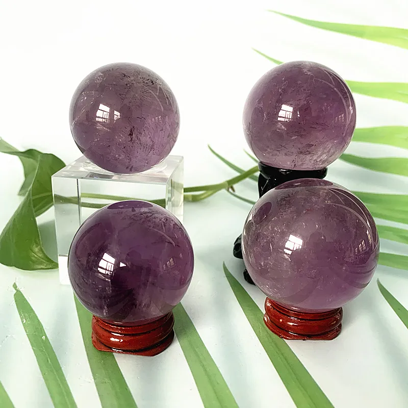 

Natural Stone Amethyst Ball Quartz Crystal Sphere Room Decor Home Real Amethyste Energy Chakra Wicca Reiki Spiritual Witchcraft