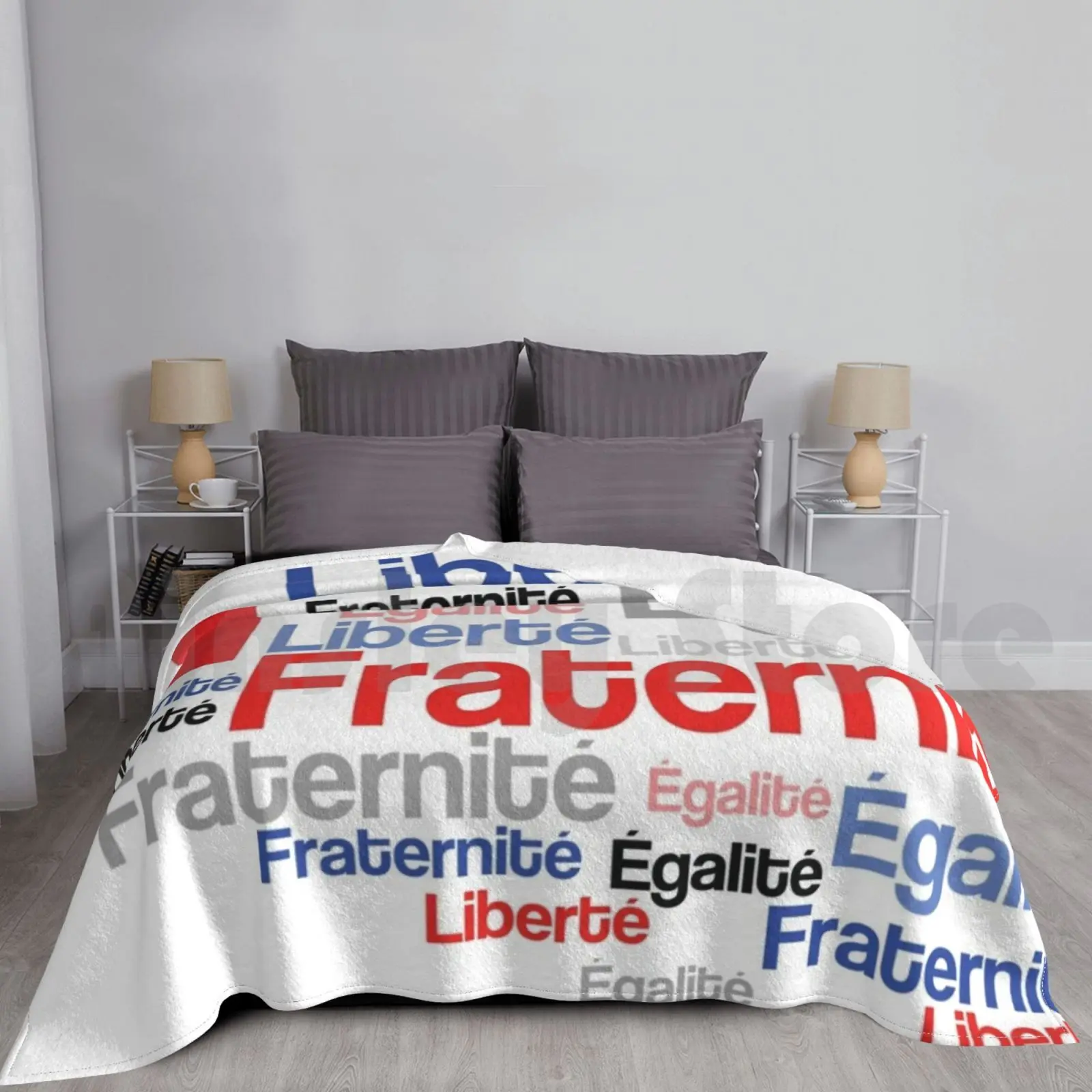 French Patriot Liberty Equality Brotherhood Blanket Fashion Custom 2417 France French French Teacher French