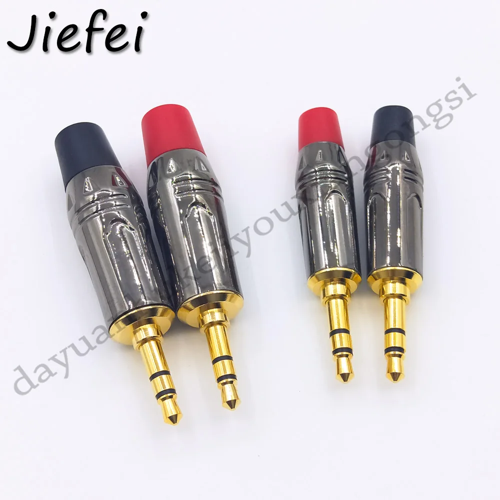 

Big / Small shell high quality 3.5mm 1/8" 3Pole Male Plug Protecting Tail Audio Jack Gold Plated for DIY Stereo Headset Earphone