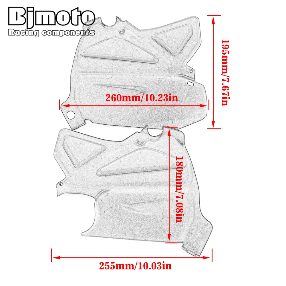 Rear Passenger Footrest Foot Pegs Pedals Footpeg Plate Cover For BMW R1200RT LC R1200 RT R 1200 RT 1200RT 2014-2021 Mudguard