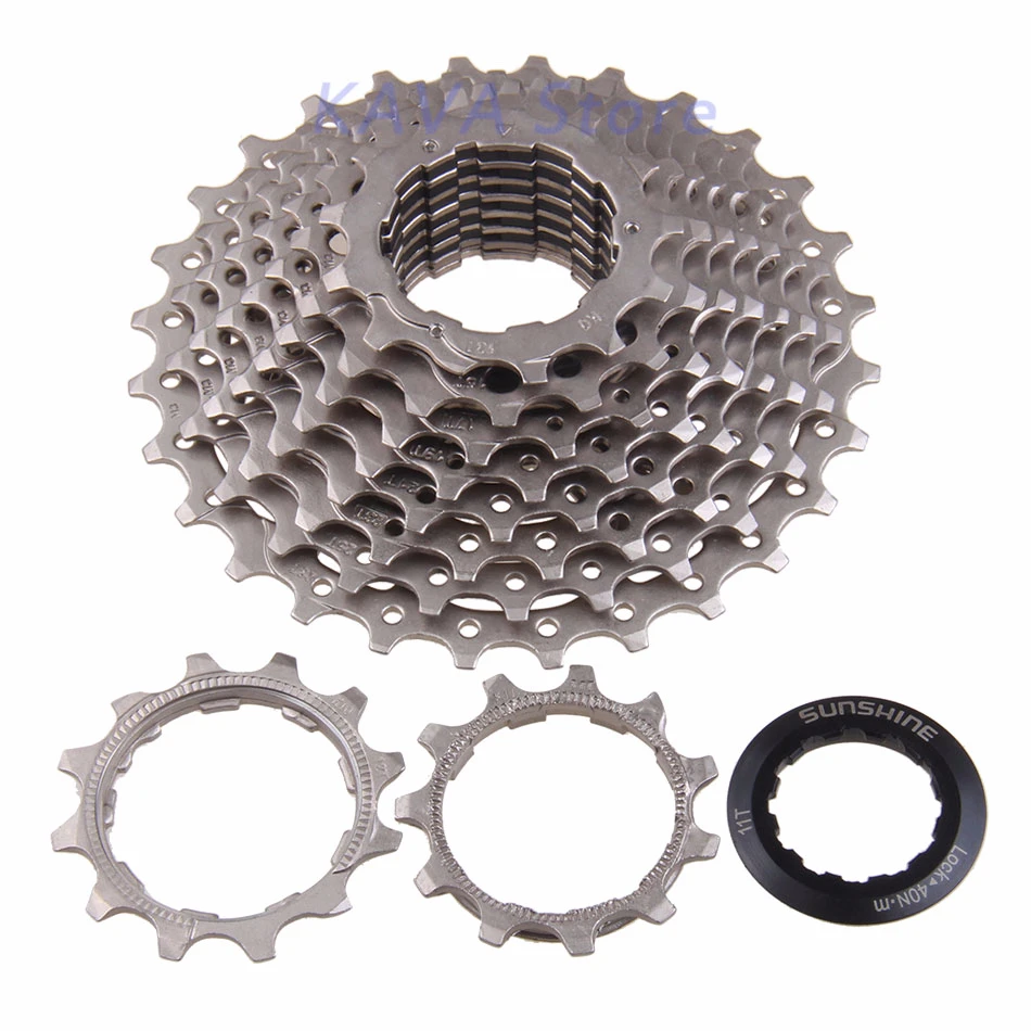 SUNSHINE Road bike Freewheel 10 Speed 11-28T Cassette Bicycle 10V K7 Flywheel 10S Sprocket for parts SHIMANO 105 5700 4700 4600