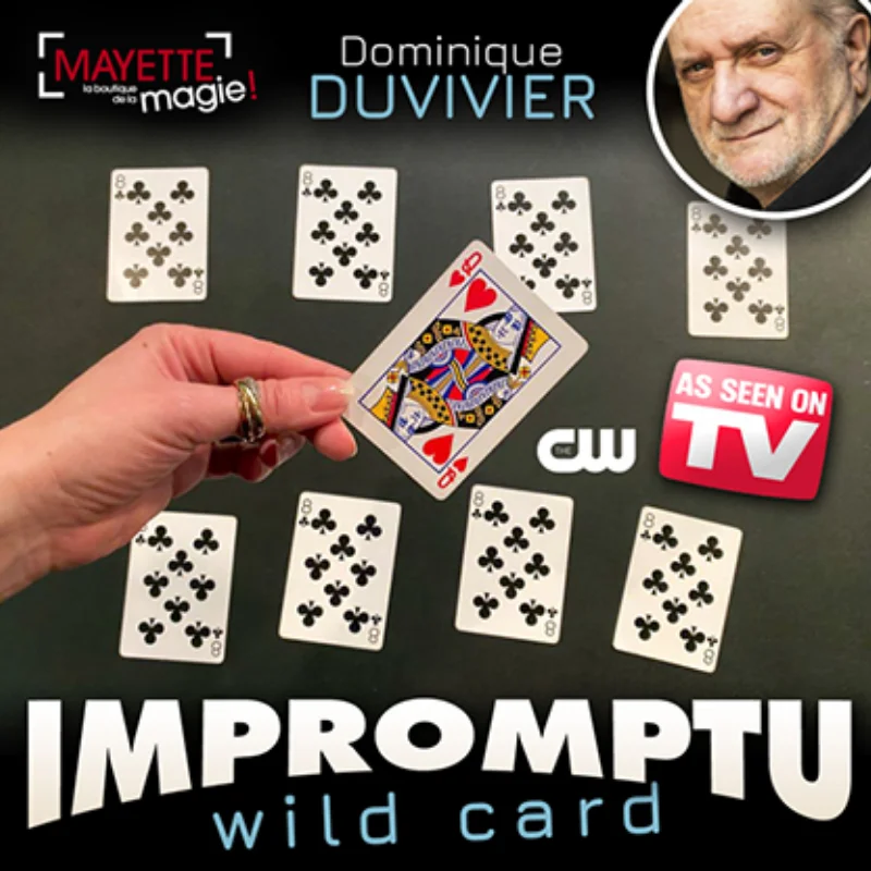 

Impromptu Wild Card (Gimmicks) by Dominique Duvivier Playing Card Magia Close Up Illusions Beginner Card Magic and Trick Decks