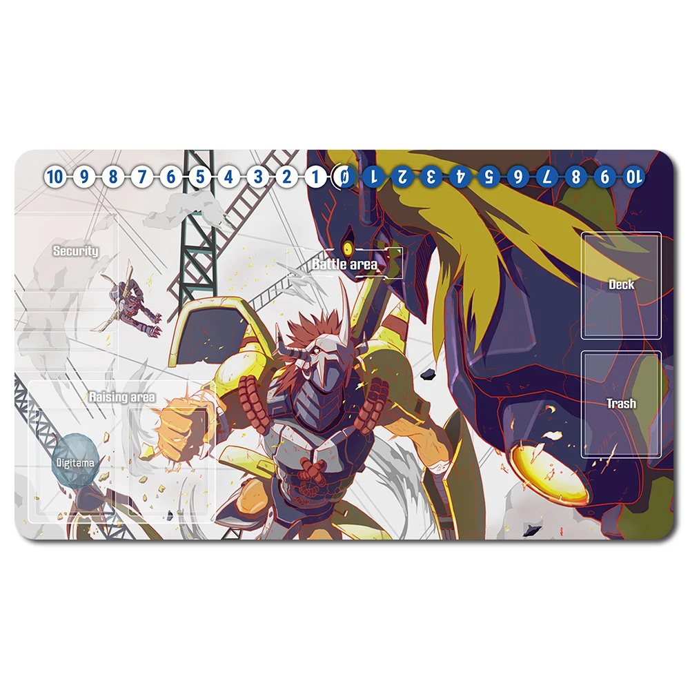 

646210 - Board Game DTCG Playmat Table Mat Size 60X35 cm Mousepad Play Mats Compatible for Digimon TCG CCG RPG