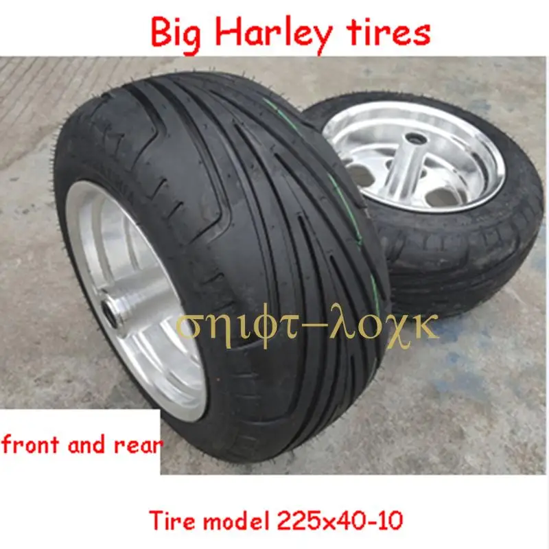 Original 225/40-10 225x40-10 Tubeless Tire Front  With Wheel Hub For Citycoco Modified Accessories parts