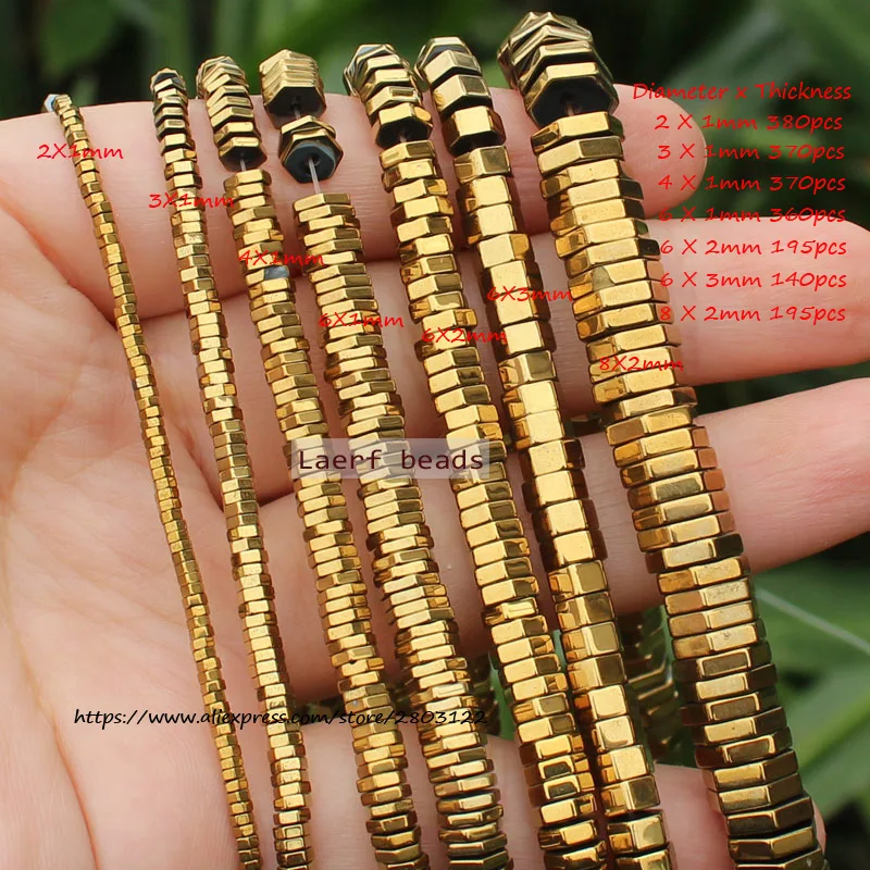 380pcs ,Very Shining! Natural Hematite Hexagonal Plate beads Spacer Beads ,For DIY Jewelry Making ! Necklace ,Bracel