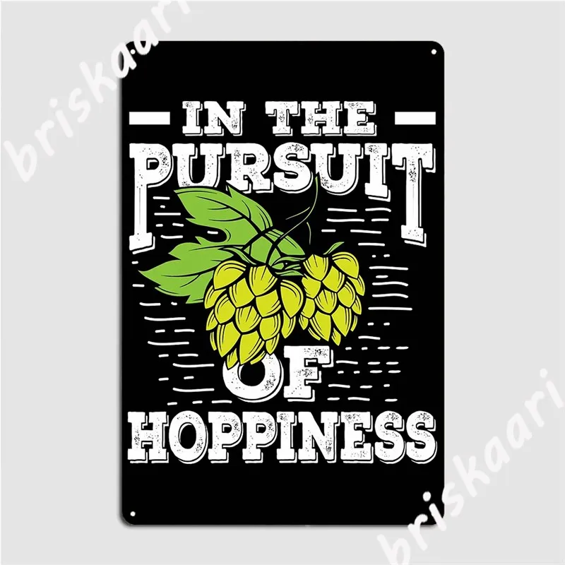 Beer Lover In The Pursuit Of Hoppiness Metal Signs Wall Decor Design pub Garage Cinema Living Room Tin sign Posters