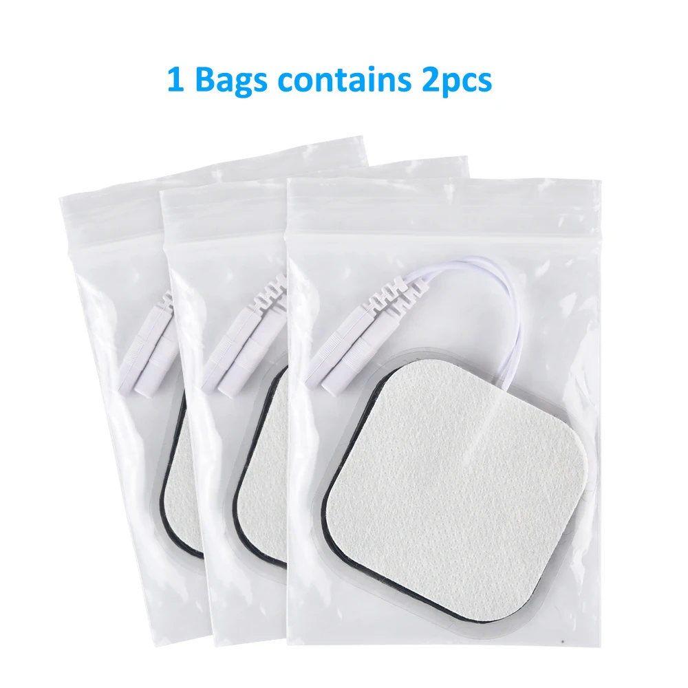 4*4cm/5*9cm EMS Electrode Pads Nerve Muscle Stimulator Silicone Gel Tens Electrodes Digital Acupuncture Physiotherapy TENS Pads