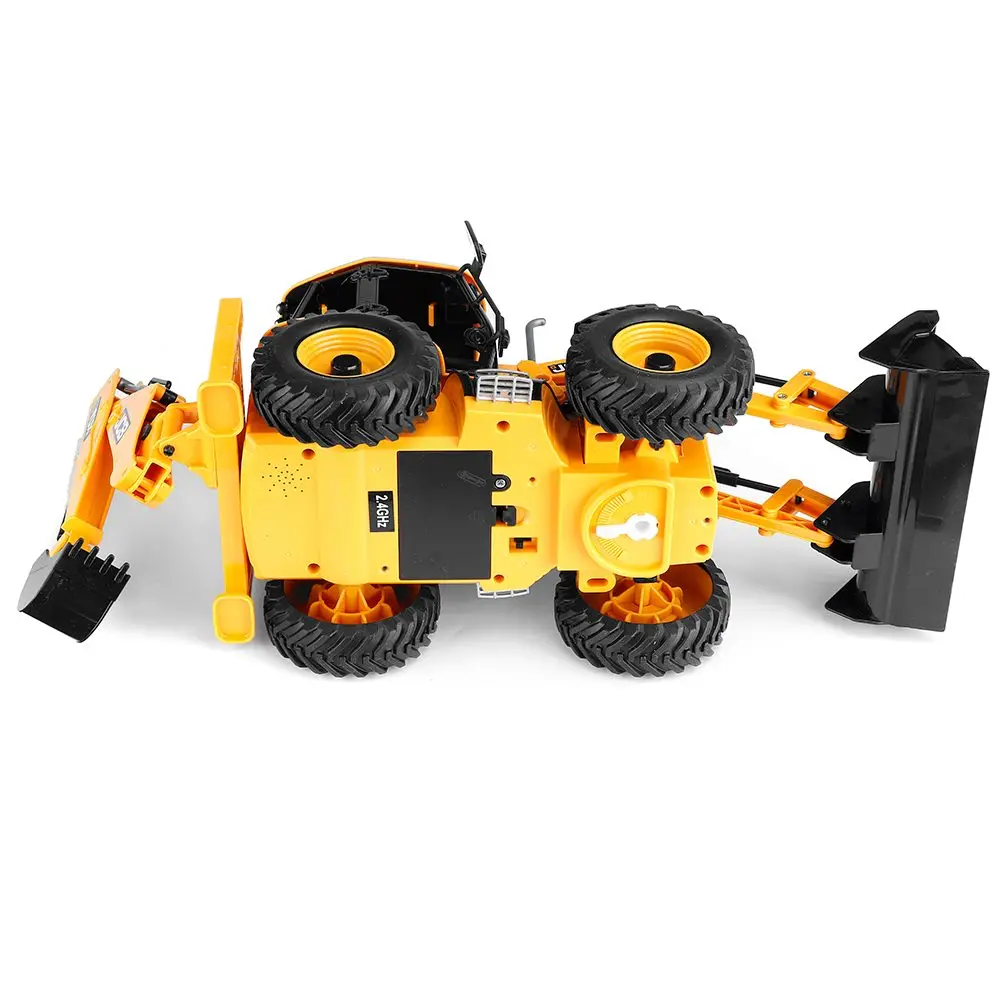 Double E E589 1/20 2.4G 11CH RC Excavator Backhoe Loader Remote Control Model Light Sound Construction Truck Toy Vehicles Models