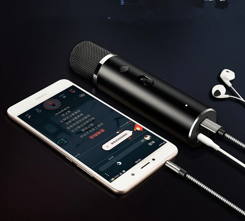 TRRS كابل 3.5 مللي متر ذكر إلى المصغّر usb صوت ستيريو HiFi كابل مع الفضة تصفيح النحاس الأساسية (ميكروفون متوافق) للهواتف