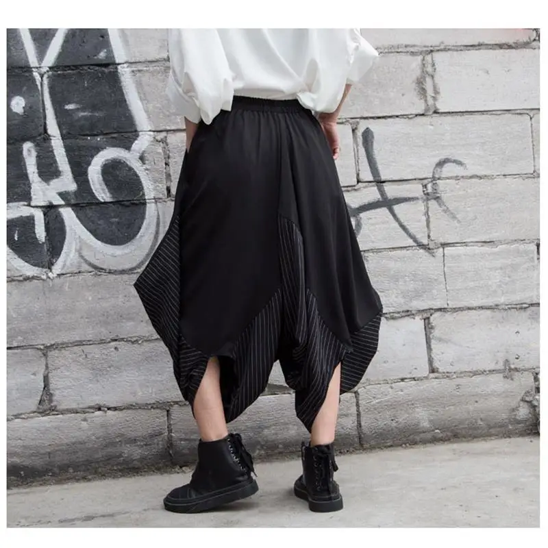 Ladies Pant Skirt Wide Leg Pants Harlan Pants New Summer Dark Irregular Asymmetric Personality Design Youth Fashion Clothing