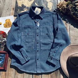 CDS168 Cidu Asian Size Genuine Super Quality Stylish Durable Slim Fitting Mans Cotton Indigo Dyeing Shirt