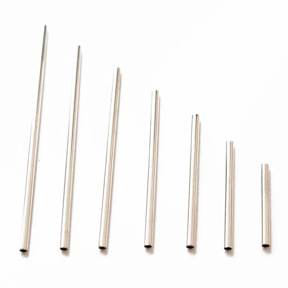 10pcs Hollow Straight Tube DIY Earrings Jewelry Making Tools Findings Basic Components Color Retaining Copper Material