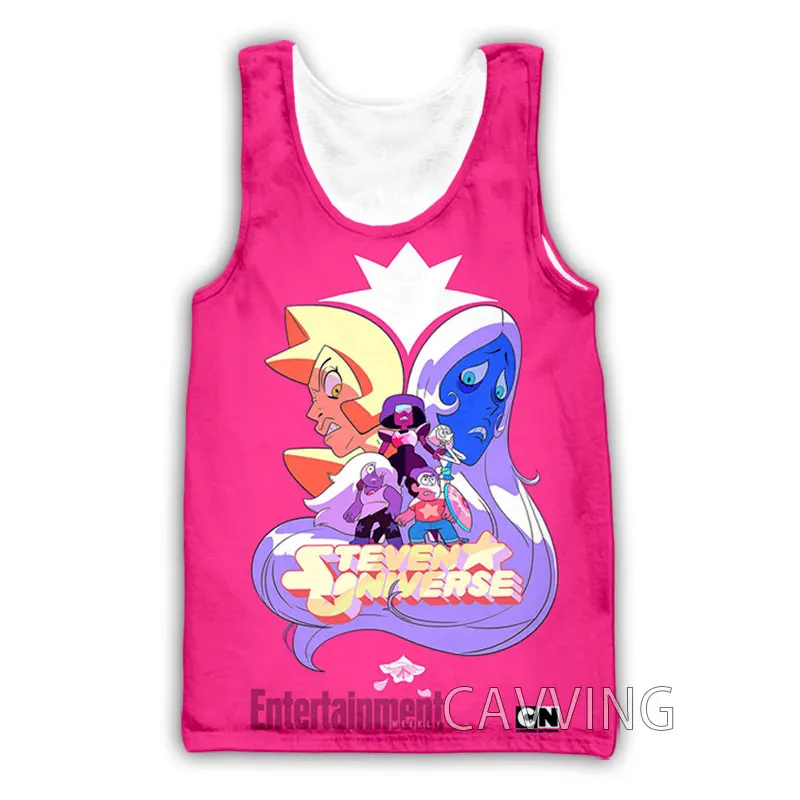 New Fashion Women/Men's 3D Print  Cartoons Steven Universe  Tank Tops Harajuku  Vest  Summer Undershirt Shirts Streetwear  V03