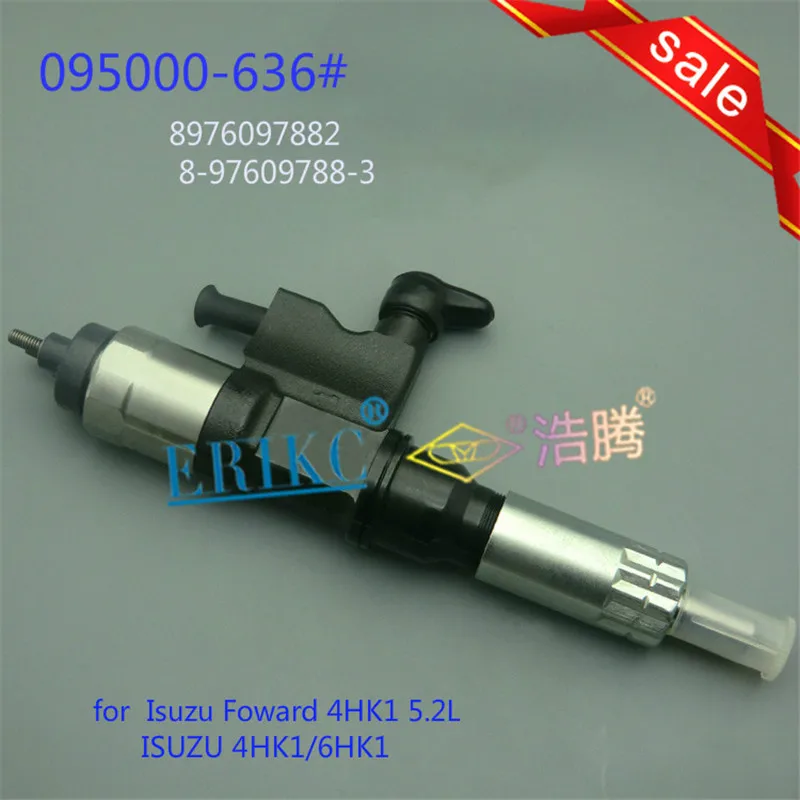 

ERIKC Car Engine Fuel Injector 9709500-636 and Oil Seal Fuel Injection Assy Diesel 9709500636 Diesel Cr Injector