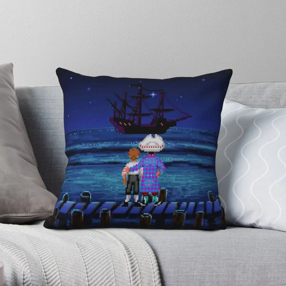 Guybrush Stan Monkey Island Pillowcase Polyester Linen Velvet Zip Decorative Pillow Case Sofa Cushion Cover Wholesale