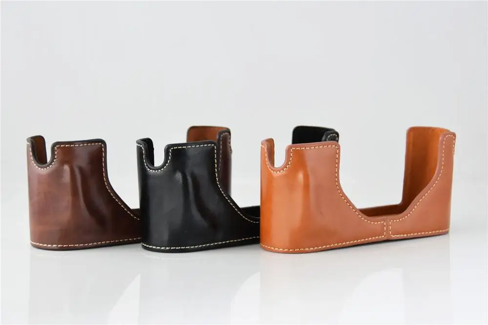 كاميرا حقيبة حالة ل ايكا M9-P M9 M8 M-E بو الجلود نصف الجسم المسمار 1/4 مجموعة غطاء مع بطارية افتتاح ، شحن مجاني