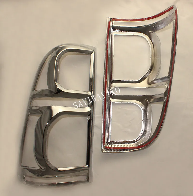 CHROME STYLING REAR LIGHTS COVER TAIL light  COVER CHORMED TRIMS COVER FOR TOYOTA HILUX VIGO 2012 CAR REAR LAMP COVER