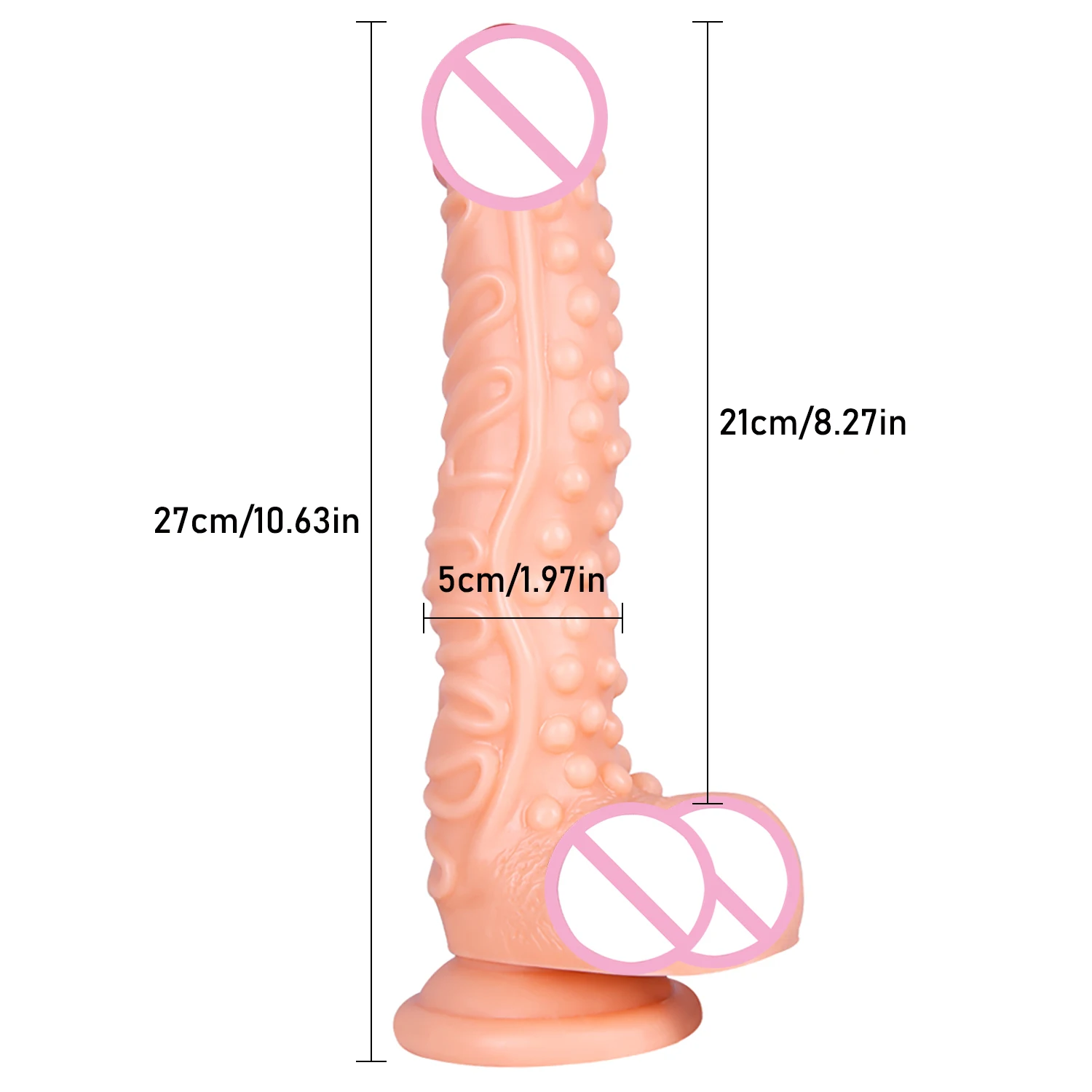 27*5CM Oversized Dildos Sex Toys for Women Masturbation Huge Penis Soft Skin Feeling Big Phallus Sex Products Erotic Thick Dick