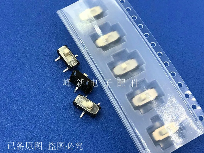 5 Buah JS102011SCQN American SMD 3-Pin 2-Speed Vertical Toggle Switch Slide 1-Digit Dial Power Supply