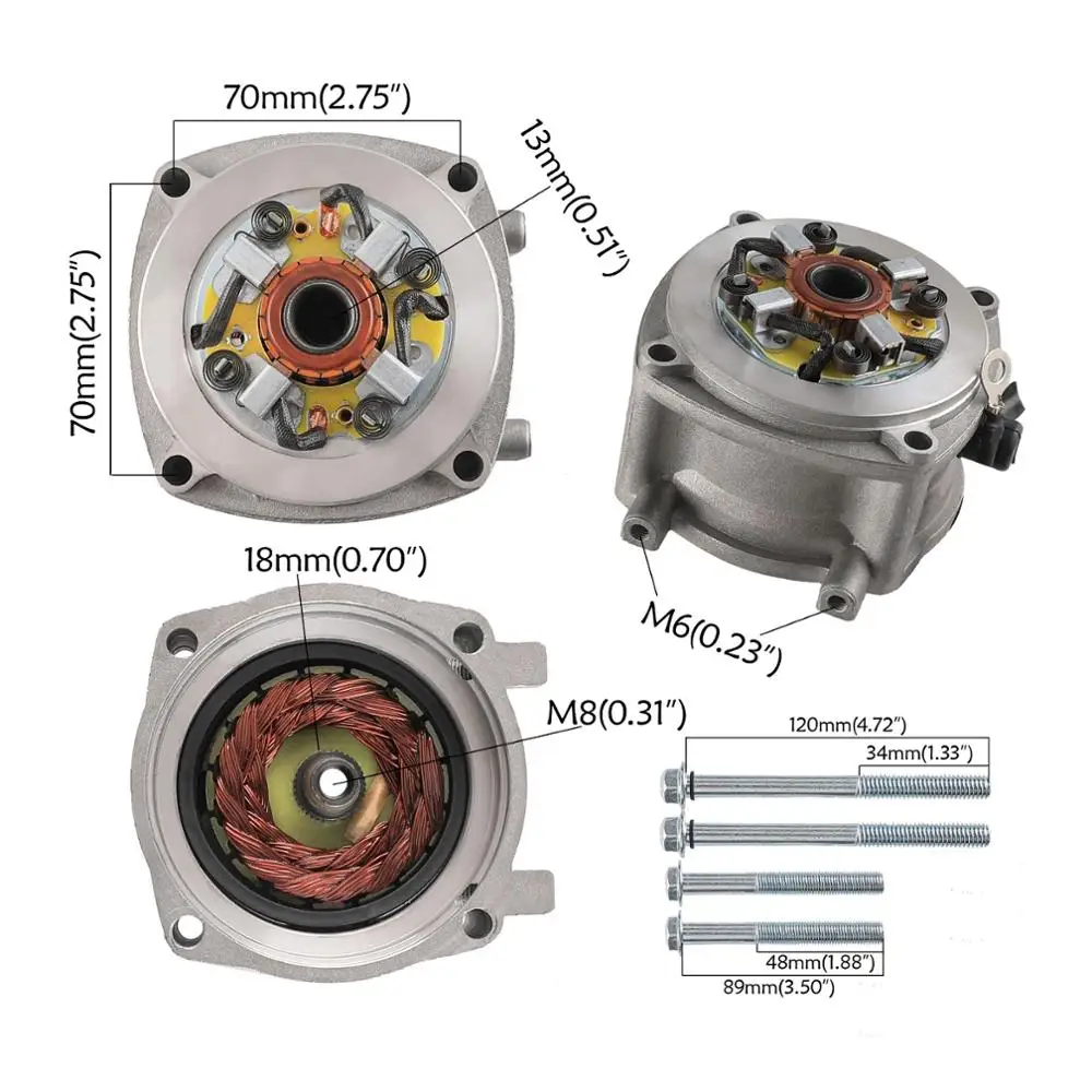 2 stroke engine 40-6 for motorcycle Start Motor Starter For 47cc 49cc Electric Start Engine Mini Dirt Chopper Bik electric start