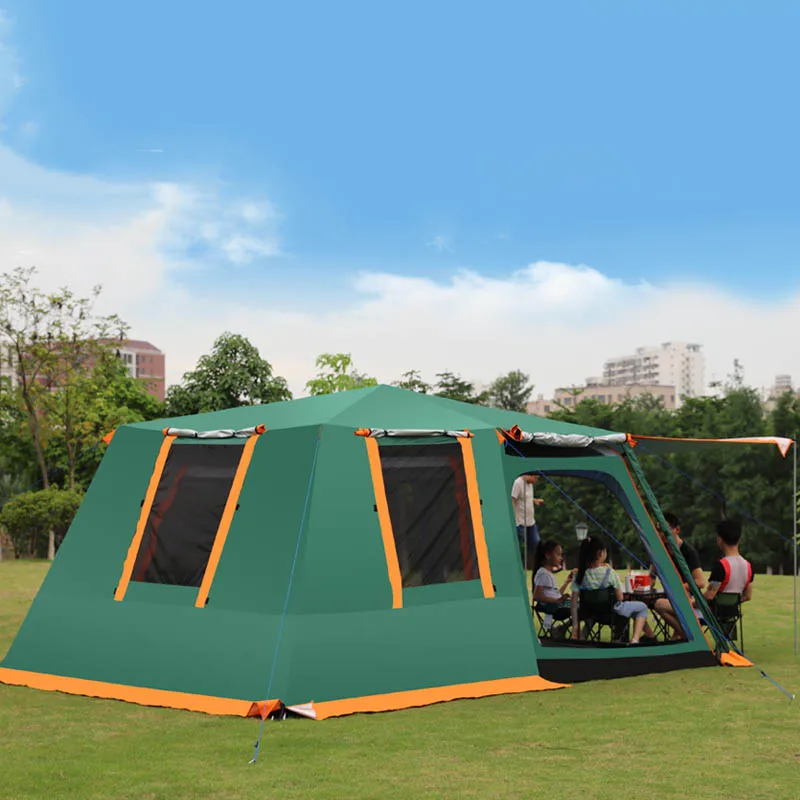 

Automatic Speed Opening Tent, 5-6 Person, Family Self-Driving Tour, Outdoor One Bedroom, One-Living Tent, Camping Equipment