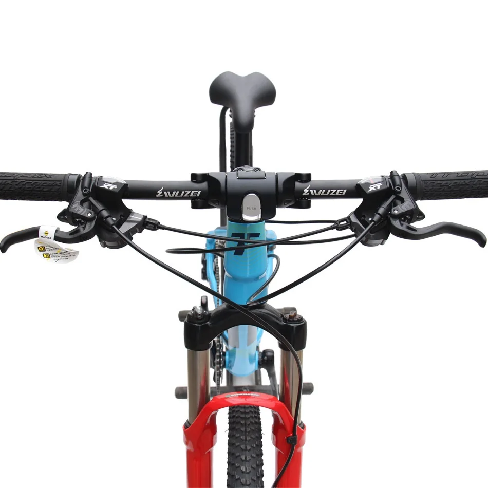 Aluminum Alloy Bicycle Flat Folding Handlebar Foldable 90 Degrees Matt Mountain Road Horizontal Bar MTB Cycling Parts