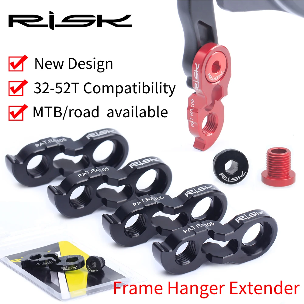 1PC Risk Mountain Road Bicycle Bike Frame Rear Derailleur Link Hanger Extender Extension For Cassette Gear Tail Hook Extender