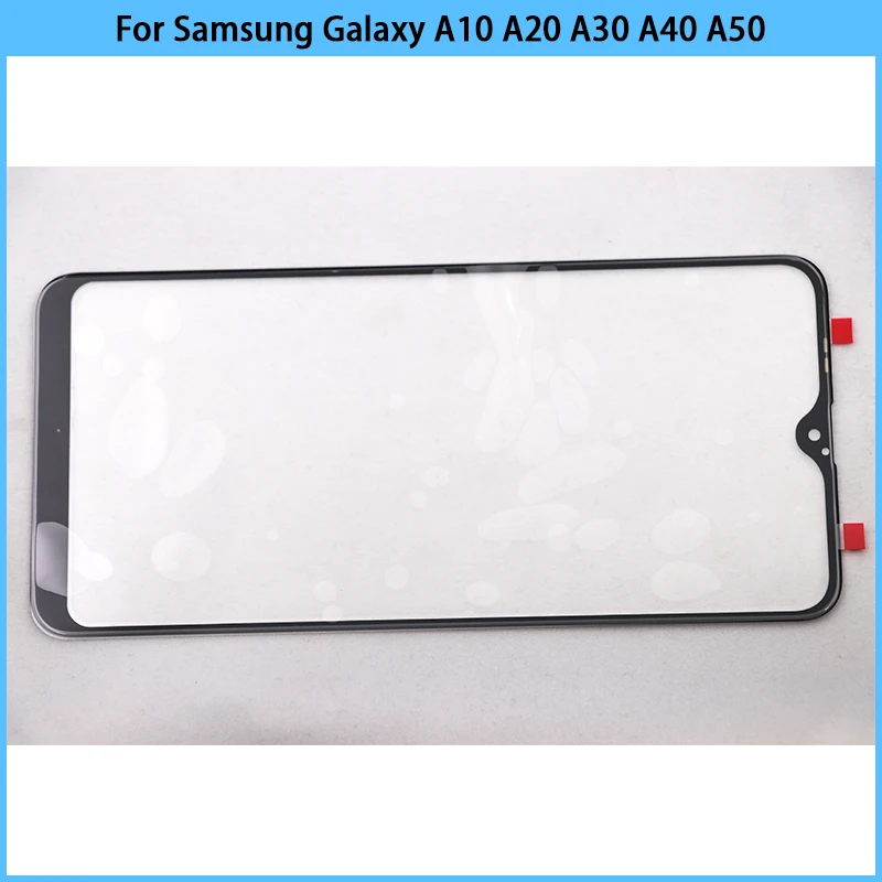 Glass with OCA For Samsung Galaxy A10 A20 A30 A40 A50 Touch Screen LCD Front Outer Glass Panel Lens TouchScreen Glass Cover