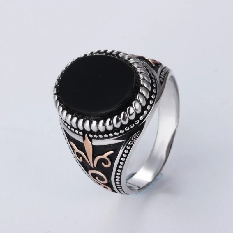 

Supply 925 Sterling Silver Inlaid Natural Zircon Ring, High-end Atmosphere, Charm Middle Eastern Male Ring, Sterling Silver Ring