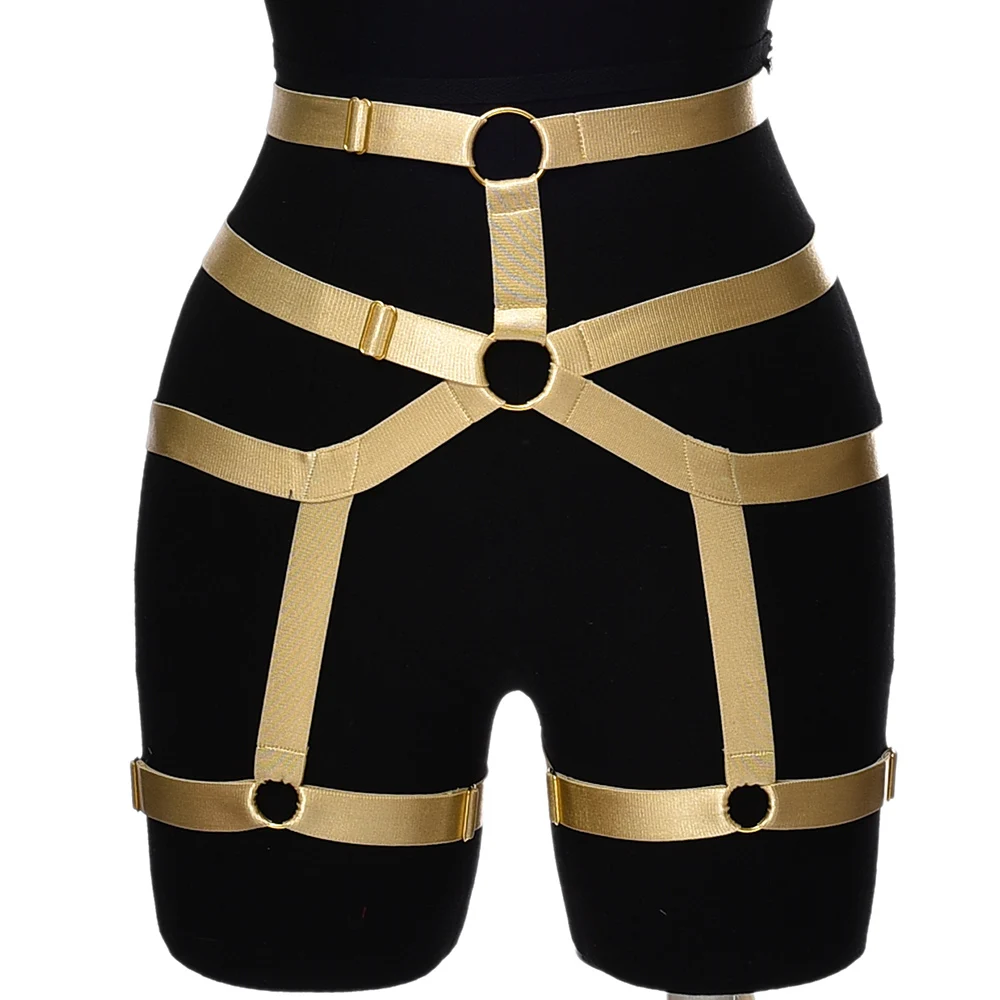 Bondage Leg Harness Gothic High Waist Leg Garter Belt Punk Fetish Sexy Pole Dance Body Harness Belt Thigh stockings Garter