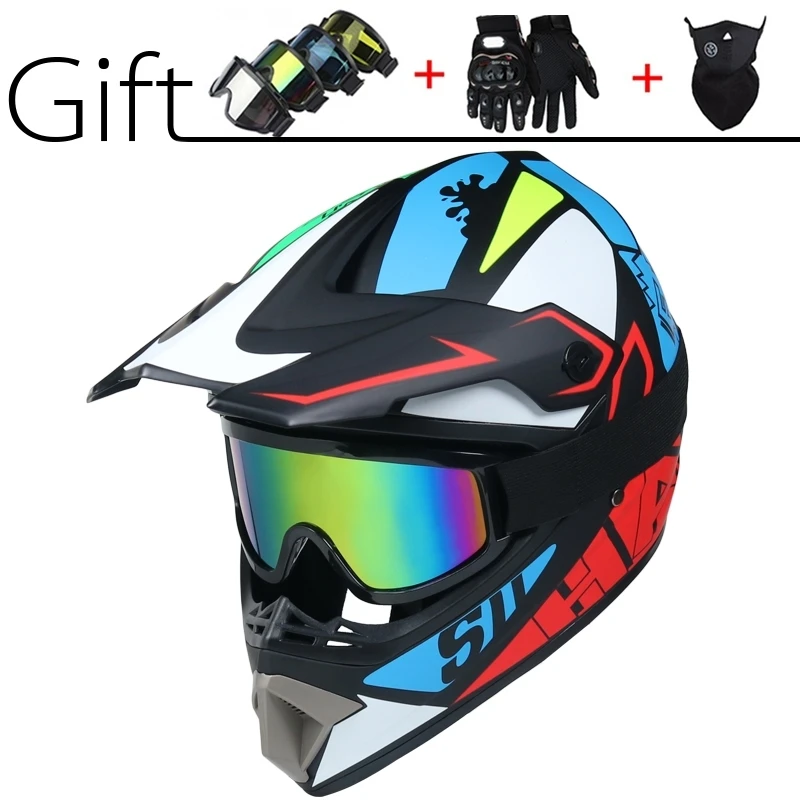 

New Free 3 Gift Fashion Design Professional Light Motorcycle Off-road helmet Downhill Mountain Helmet Suitable for kid