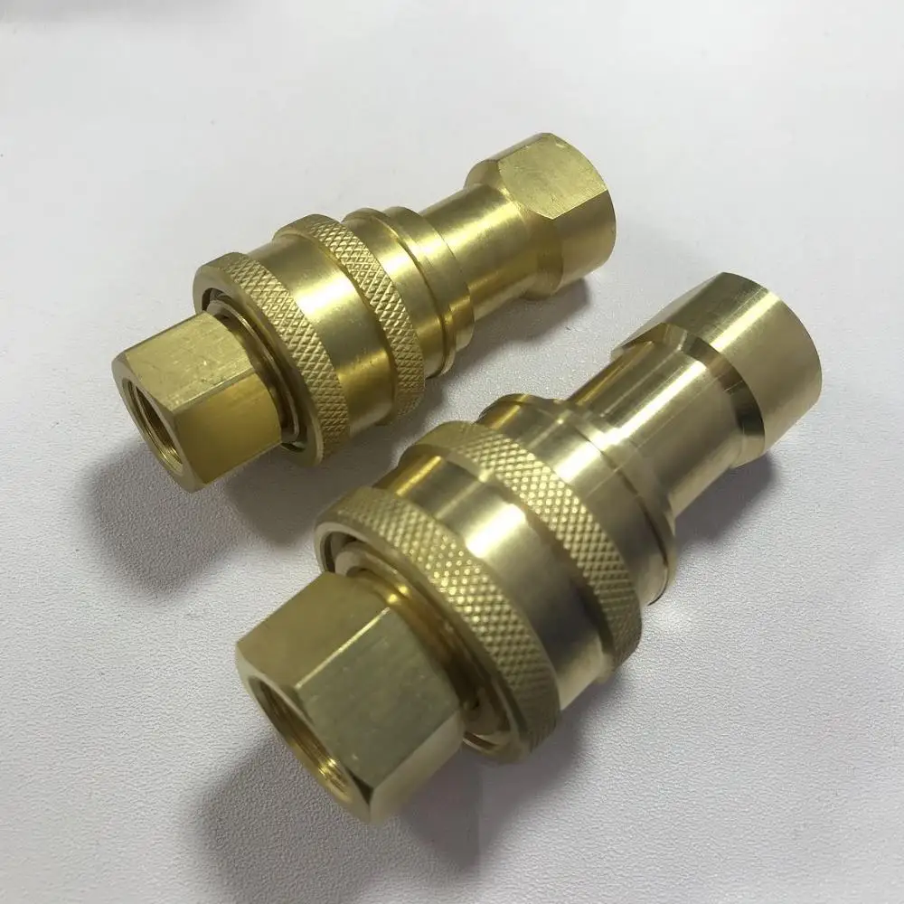 Imagem -04 - Iso 7421b Serie Bspp ou Npt Rosca de Bronze Hidráulico Rápido Acoplamento
