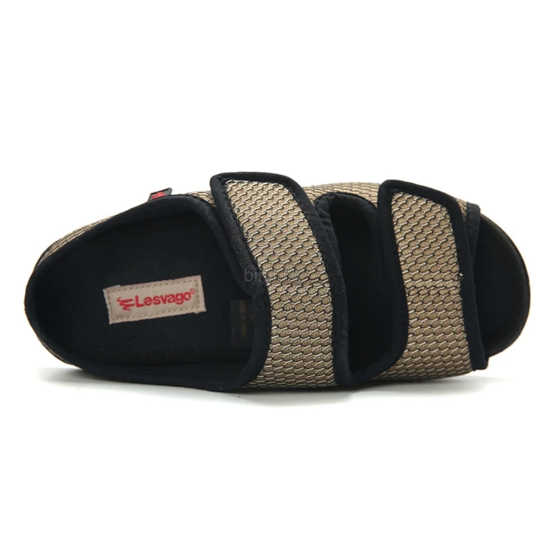Womens Adjustable Diabetic Flat Feet Arthritis Edema Shoes Breathable mesh diabetic women shoes middle-aged and elderly sandals