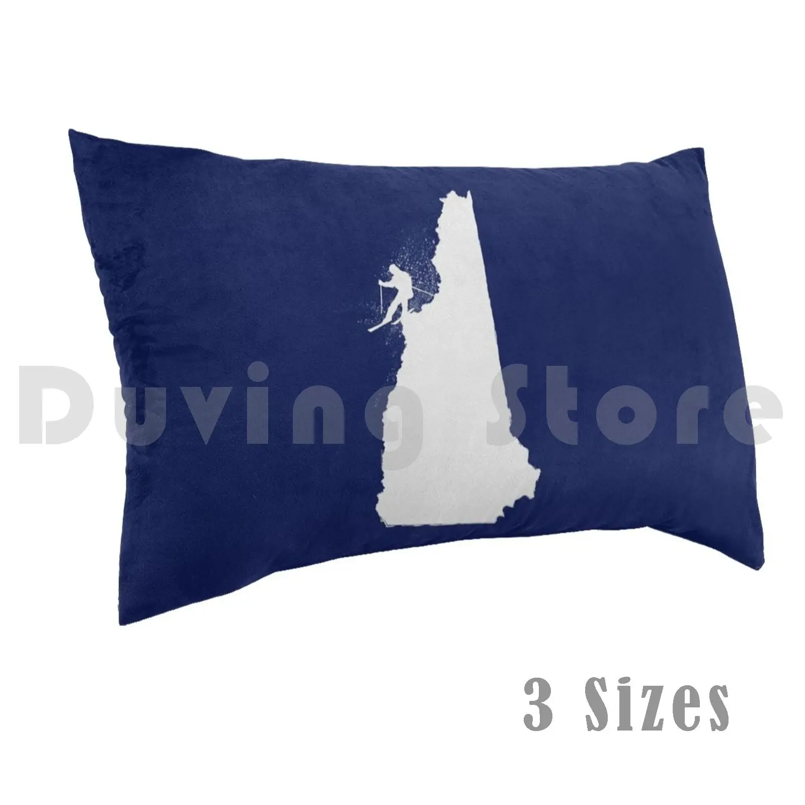 Ski New Hampshire Granite State SkierPillow case Ski New Hampshire White Mountains Loon Bretton Woods