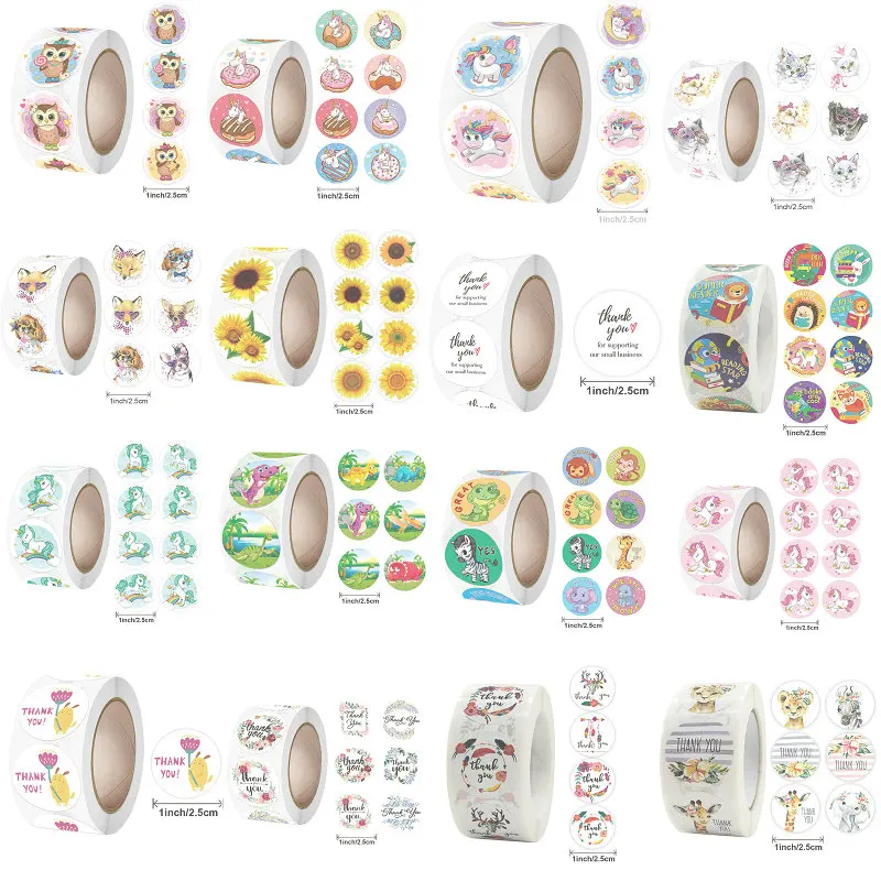 NEW wholesale Children's decorations lovely stickers school teacher reward sticker Cartoons, animals, labels  Adhesive