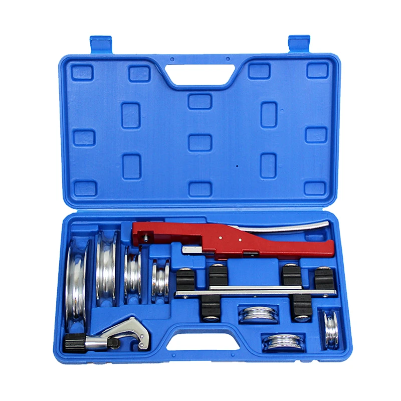 6-22mm Pipe Bender Set Kit 90 Degree Air Condition Copper Aluminium Thin SS Tube Bending Machine 1/4-7/8'' Plumbing Tools 