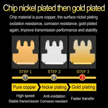 6U RJ45 Cat6 Ethernet Connector Gold Plated #6