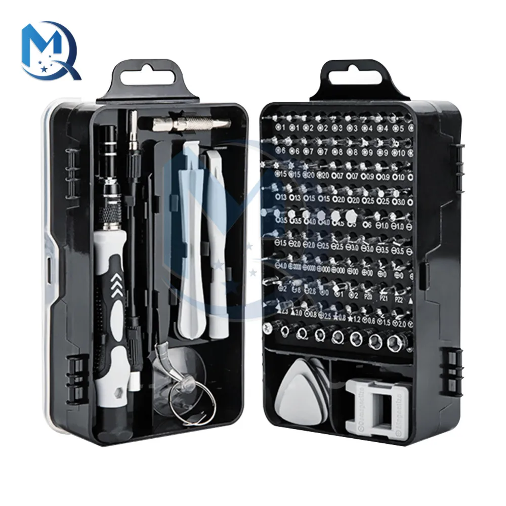 Screwdriver Tool Set 115 in 1 Watch Mobile Phone Disassembly Repair Screwdriver Hardware Tool Repair Kit for Home