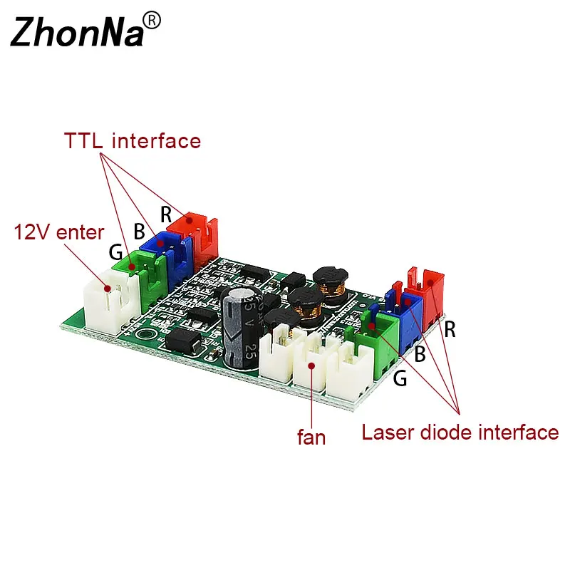 PCB Circuit Board Red Green Blue Laser Driver Three-color Laser Installation Accessories For Stage Light All Kinds Of Lamps