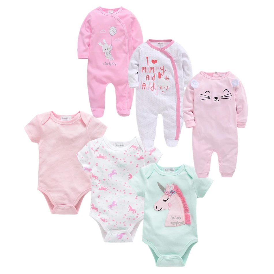 Bayi Baru Lahir Bayi Laki-laki Musim Gugur Jumpsuit Katun Pendakian Pakaian 0-12M Anak Kaki Piyama Panjang Lengan Bayi Gadis Kartun pakaian Set