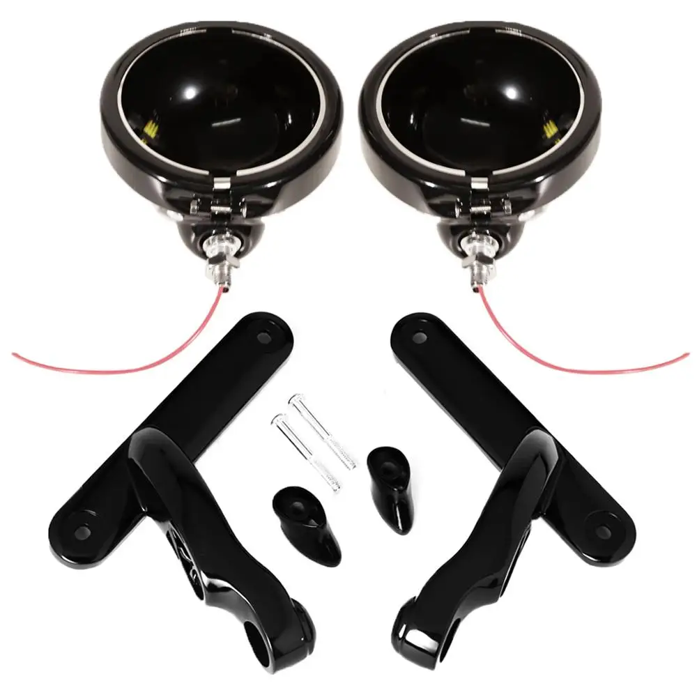 4.5inch Housing Bracket Mount Ring Bracket For Auxiliary Fog Passing Light Lamp Motorcycle Parts For Harley Street Glide FLHX